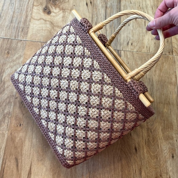 Wood & Straw Bag - Picture 1 of 5